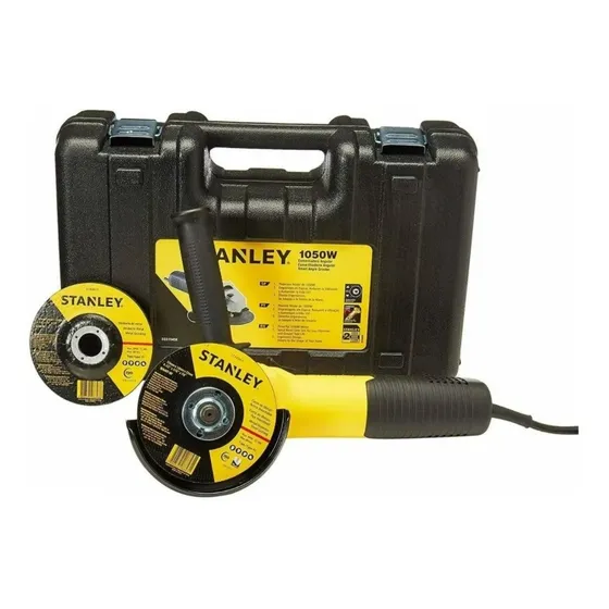 Pulidora 4.1/2 1050w Stanley + Estuche Plastico Sgs1045k-b3