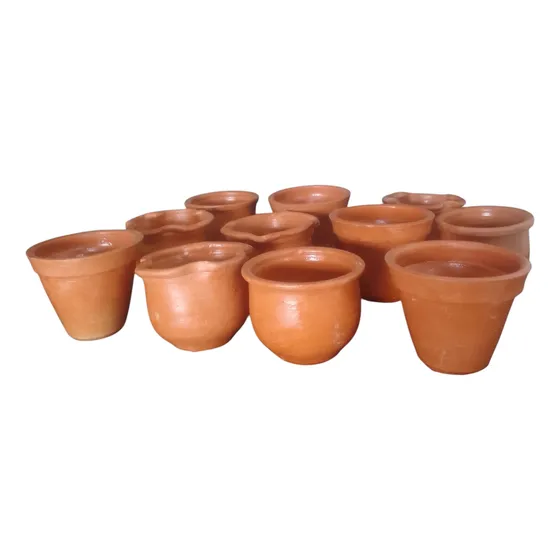 Materos Pequeños De Arcilla  X Docena 7 Cm