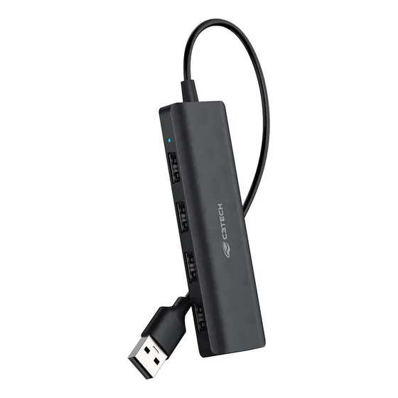 Hub Usb C3tech Hu-230bk 4 Portas 2.0 - Preto