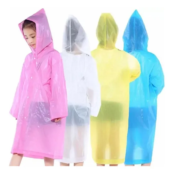 Ponchos Impermeable Para La Lluvia Adultos Y Niños