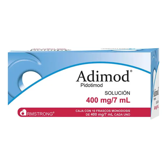 Adimod Pidotimod 400mg/7ml Solución Con 10 Frascos Monodosis