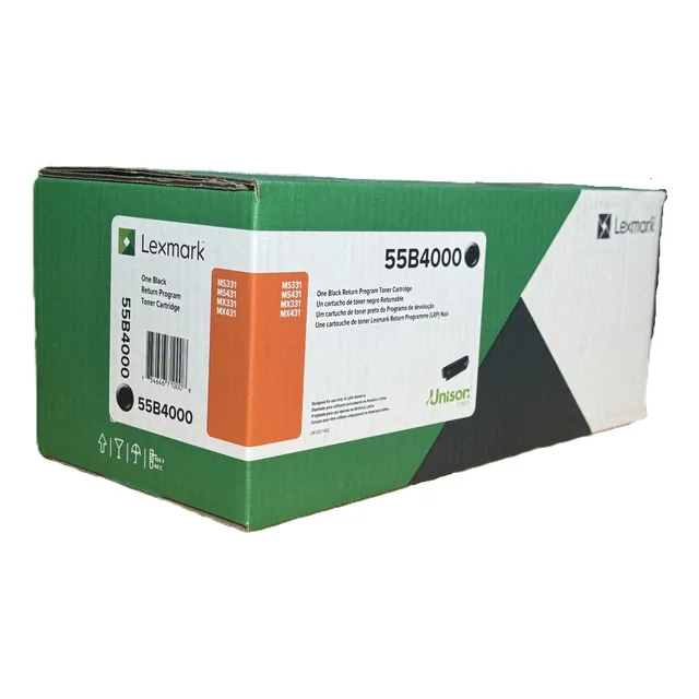 Tóner Lexmark 55b4000 negro 30184