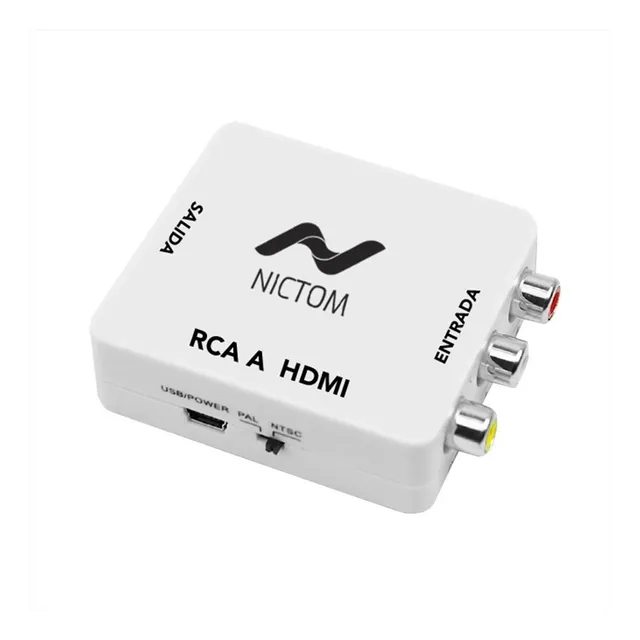 Conversor Nictom RCA a HDMI 1080p