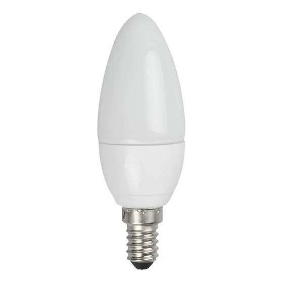 Lampara Led Vela 5w Rosca E14 Foco Bajo Consumo Luz Blanco Cálido