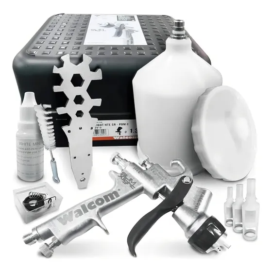 Pistola de Pintura Walcom Slim Xlite Hte X-light 1.3mm 600ml cor branco