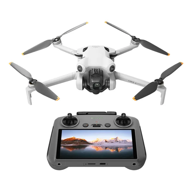 Drone Dji Mini 4 Pro Plegable Control Remoto Rc 2 4k Batería Color Blanco