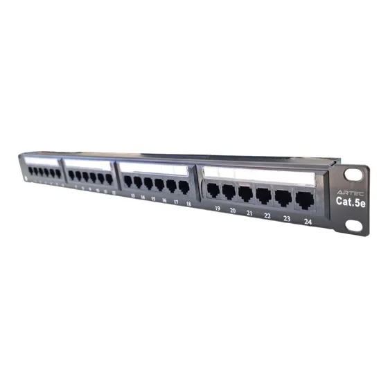 Patchera Patch Panel Cat 6 24 Puertos Bocas Jack Cat6 Rj45