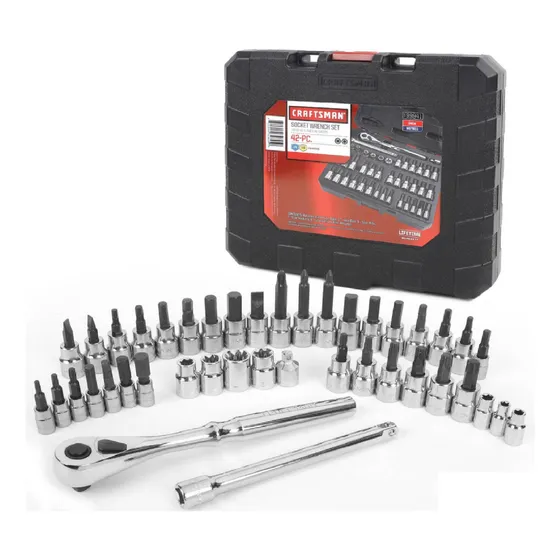 Caja Craftsman Allen Torx 42 Pc Dado 1/4 3/8 T15 T20 T30 T50