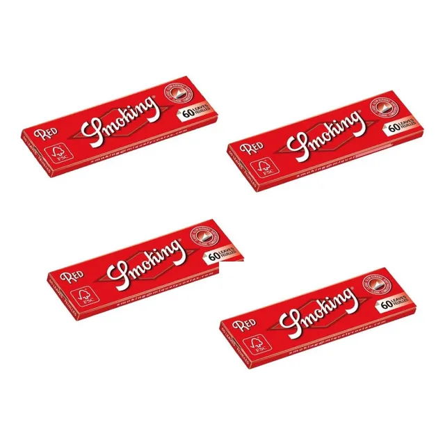  Rolling Papers Cueros Smoking - Combo 4 Cajitas 60 Hojas