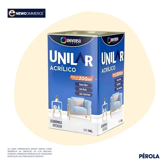 Tinta Anti Mofo Acrílico Parede Unilar - Escolha A Cor