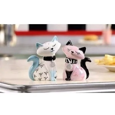 Salero Y Pimentero Gatitos, Ceramica, Giftcraft