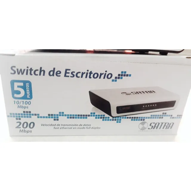 Satra Switch 5 Puertos 10/100 Mbps Sa-s0108