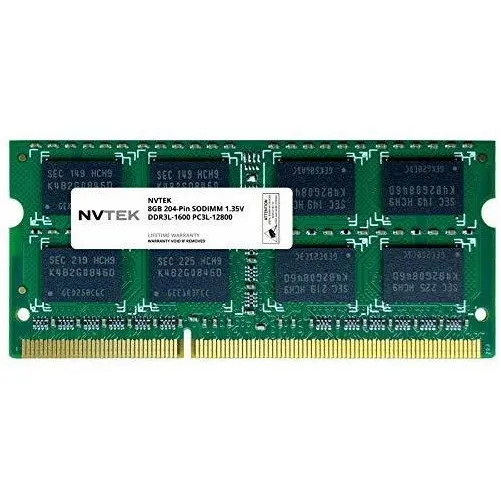 Memoria Ram Nvtek 8gb Ddr3-1600 Pc3-12800 Sodimm -verde
