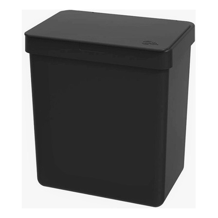 Lixeira Cozinha Pia 2,5l Cesto De Lixo C/ Tampa Esconde Saco Cor Preto Lixeira Cozinha Pia 2,5l Cesto De Lixo C/ Tampa Esconde Saco Cor Preto