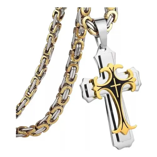 Collar Con Crucifijo De Jesús Para Hombre Y Mujer, 7,5 Cm