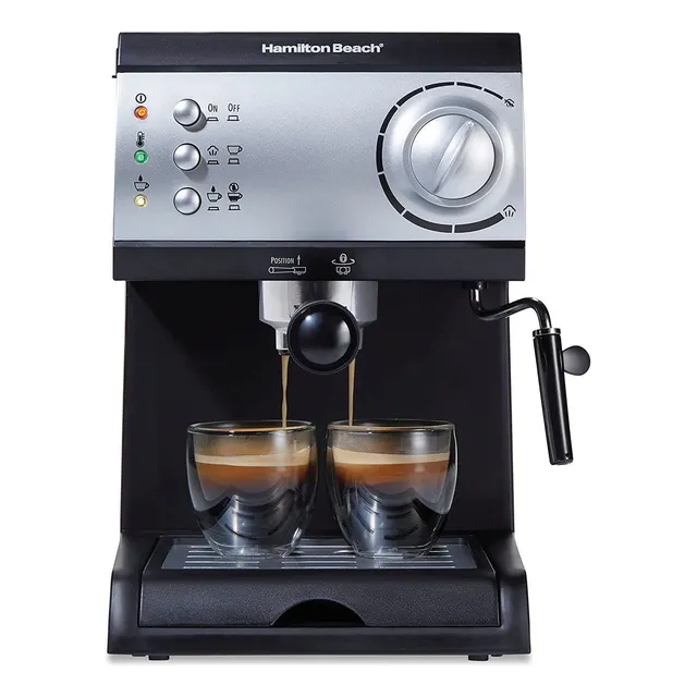 Cafetera Espresso Hamilton Beach 40715, 15 Bares, 1480 Ml