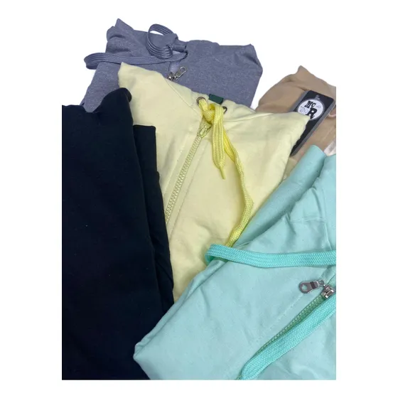 Campera Con Capucha Tela Rustica - Pack X4uni. Unisex