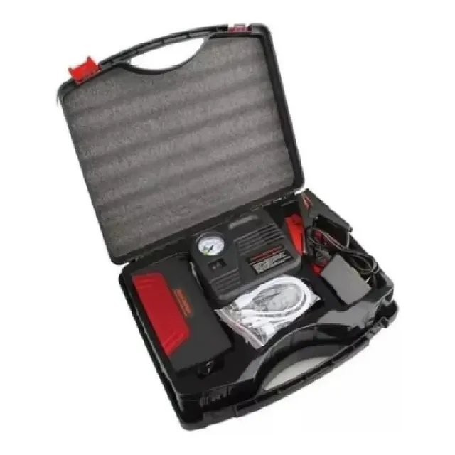 Partidor De Batería Autos Motos + Inflador De Neumático 12v