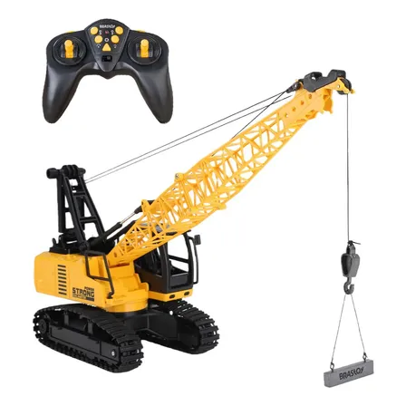Brastoy Guindaste De Controle Remoto Engenharia Amarelo 1:24 Brinquedo-d556 Guindaste Controle