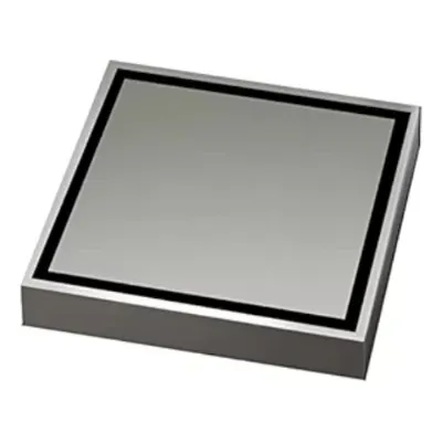 Drenaje Para Piso Europa Gun Metal 10 X 10 Cm