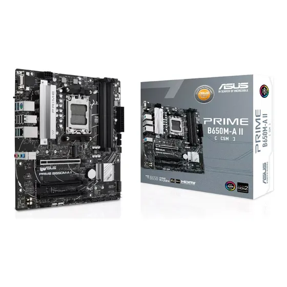 Tarjeta Madre Asus Prime B650m-a Ax Ii Csm Socket Am5 Color Plateado