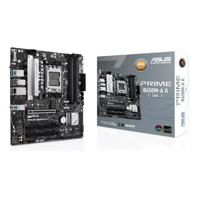 Tarjeta Madre Asus Prime B650m-a Ax Ii Csm Socket Am5 Color Plateado