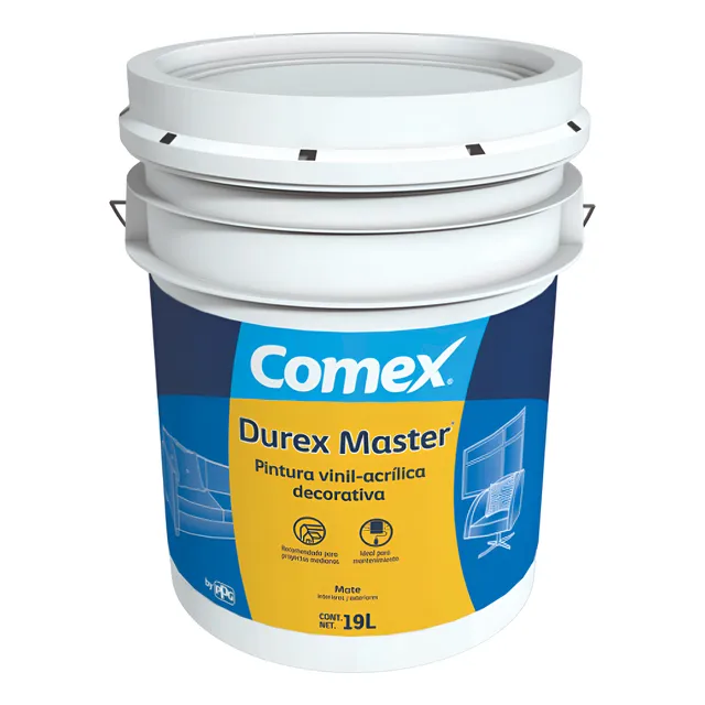 Cubeta Pintura Vinil Acrilica Durex Comex Interior Colores