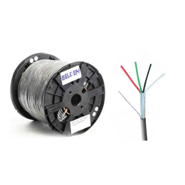 Cable Blindado Belden 5502fe 4c/22w Riser 305m Gris Audio