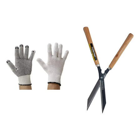 Kit Tesoura De Poda E Cerca-viva/grama Thompson + Luva Kit Tesoura De Poda E Cerca-viva/grama Thompson + Luva