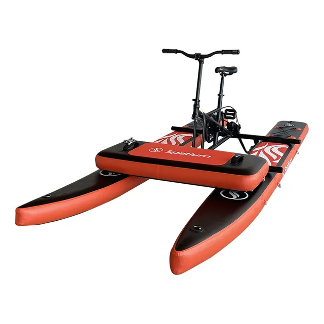 Barco Bicicleta Acuatica Para Lago Ponton Inflable Bote