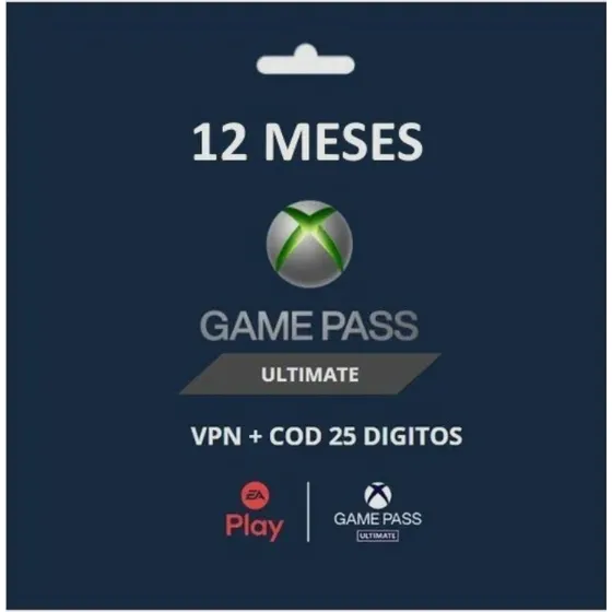 Xbox Game Pass Ultimate 12 Meses Codigo 25 Digitos