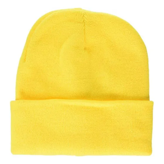 Gorro Beanie De Lana Termico Adulto Con Doblez