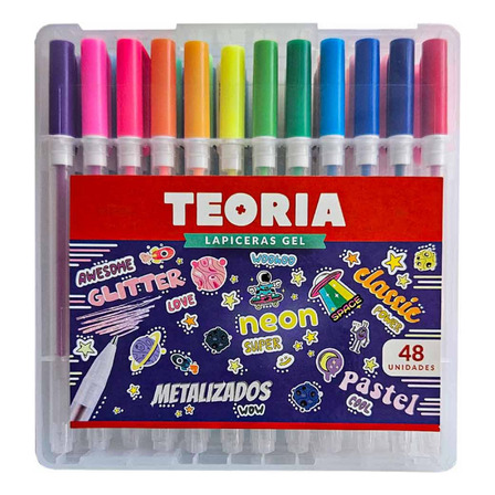Lapiceras De Gel Surtidas Teoría X48 Lapiceras De Gel Surtidas Teoría X48