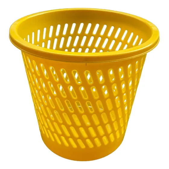 Papelera Plástica Rejilla Duraplas 10lts Gama De Colores