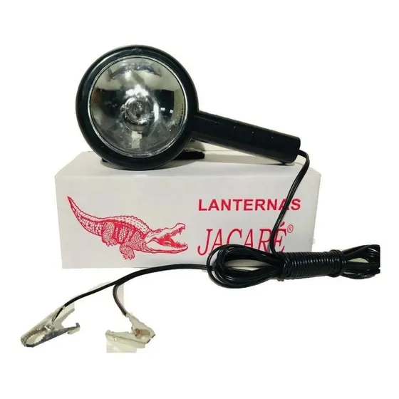 Lanterna Cilibrim Jacaré Com Garra Iodo 12v Farolete Silibim