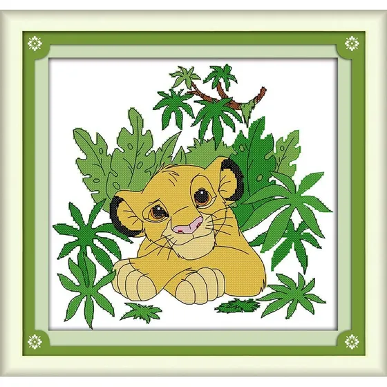 Happy Forever Kit Punto Cruz 11 Ct Estampado Para Niño Lindo