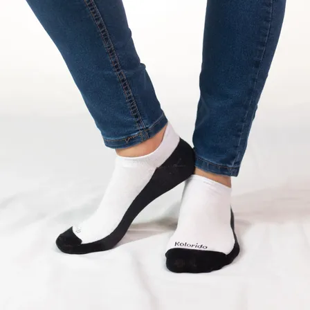 Kit 5 Pares Meia Escolar Algodão Conforto Cano Baixo Premium