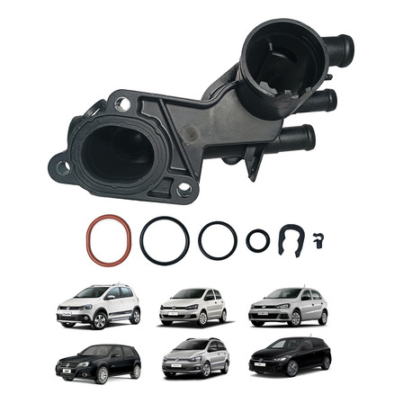Cavalete Água Carcaça Válvula Termostática Gol G5 G6 Fox Cavalete Água Carcaça Válvula Termostática Gol G5 G6 Fox