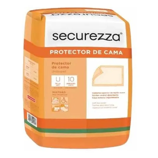Centro De Cama Securezza 10 Unidades 50x90cm Multiuso