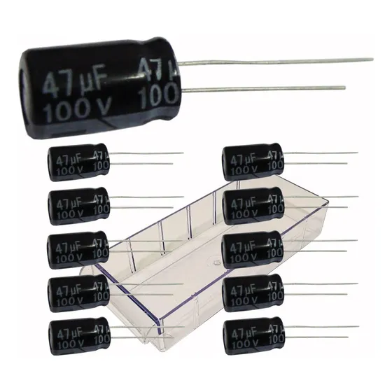 Capacitor Eletrolitico 47uf X 100v (50 Peças) Imediato
