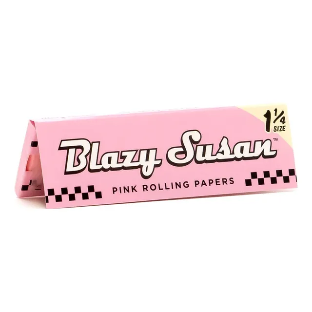 Cajita De Rolling Papers Cueros Blazy Suzan #9 1 1/4 Rosa
