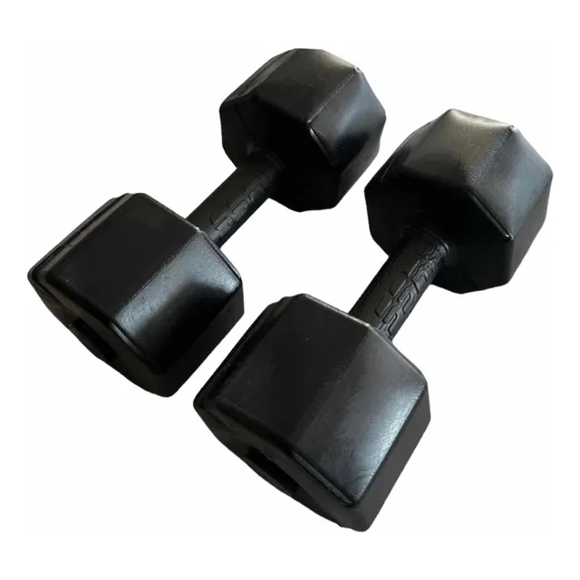 Par Mancuernas Hexagonales De 5kg C/u Pesas Ssr Sport