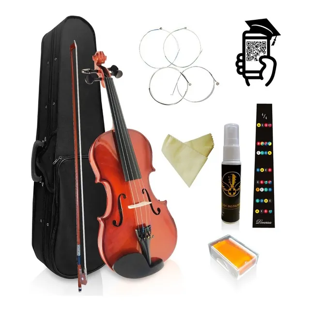 Super Violin Amadeus Cellini Natural Barniz Brillans Vn52 Color Natural Brillo