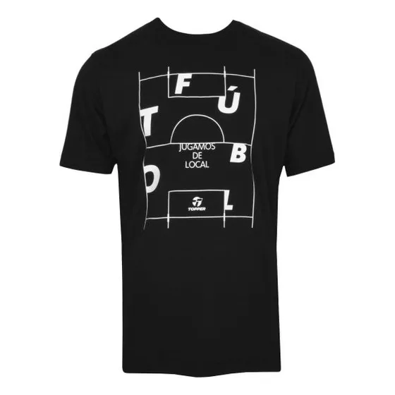 Remera Topper Estp. Fútbol Negro