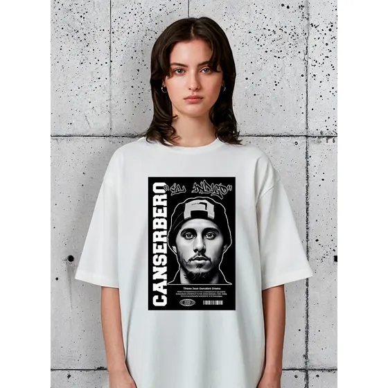 Remera Canserbero Art Rapero Personalizada Unisex Algodón