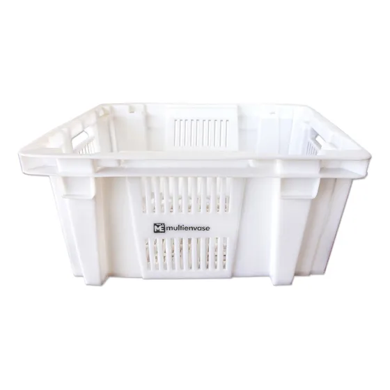 Cajón Para Reparto Delivery Apilable Y Embutible Color Blanco