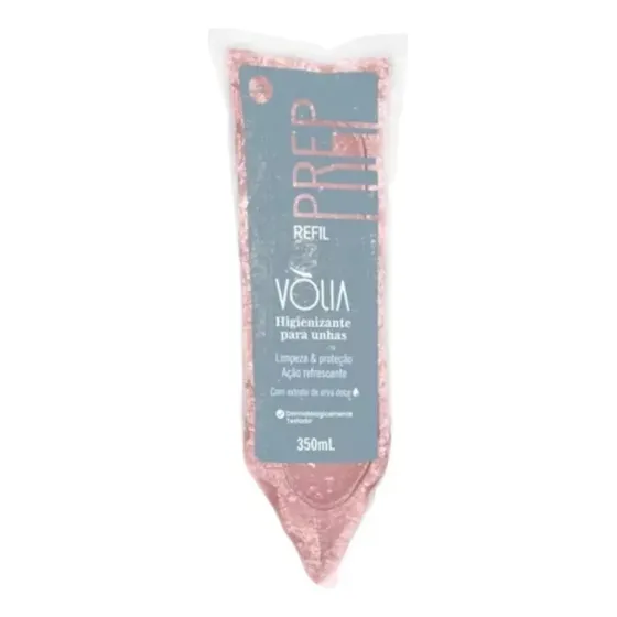 Prep Higienizante Sachê Vòlia 350ml Refil Para Unhas
