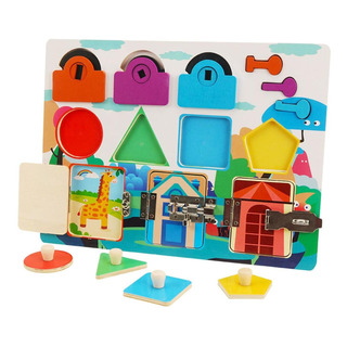 Brinquedos De Desbloqueio Precoce Sensorial De Madeira De Brinquedos De Desbloqueio Precoce Sensorial De Madeira De