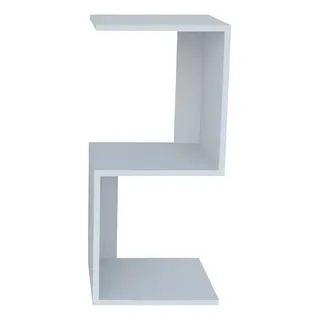 Mvs Mesa De Cabeceira S/z Branco Nicho Quarto Decoração Sala Branco