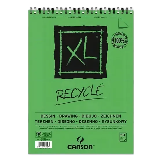 Bloque de papel reciclado Canson Xl A5 25 fls 160 g